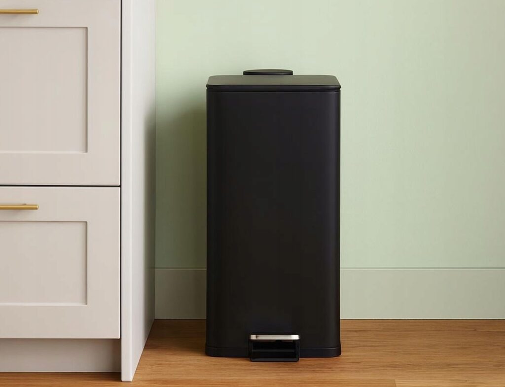 Κάδοι Απορριμάτων Pedal Bin Iron 30L Black Clr