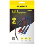 Καλώδιο φόρτισης & data 3in1 - Fast Charge - CL-971 - 1.2m - AWEI - 022170