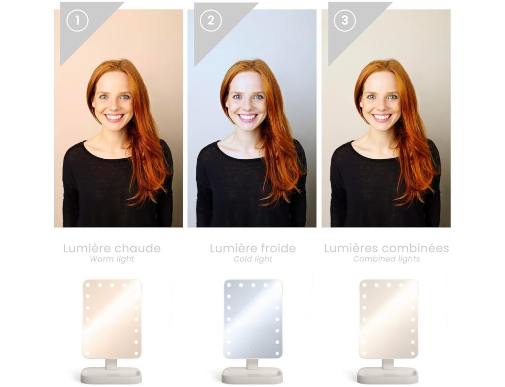 Kαθρέφτες Μπάνιου Livoo Hollywood Make Up Mirror