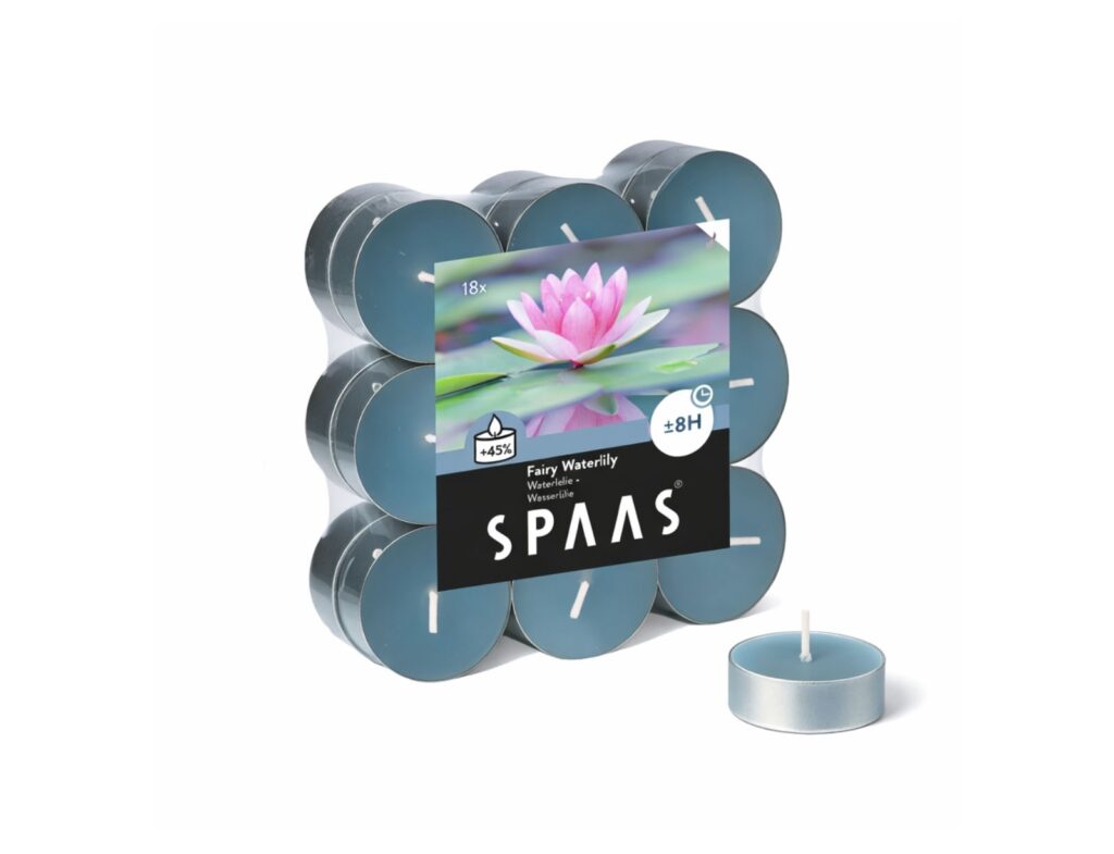 Κεριά Διακοσμητικά Spaas Scented Tea Lights Fairy Waterlily 4 Cm Set