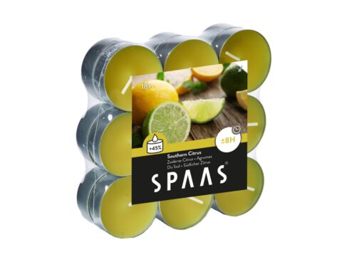 Κεριά Διακοσμητικά Spaas Scented Tea Lights Southern Citrus 4 Cm Set