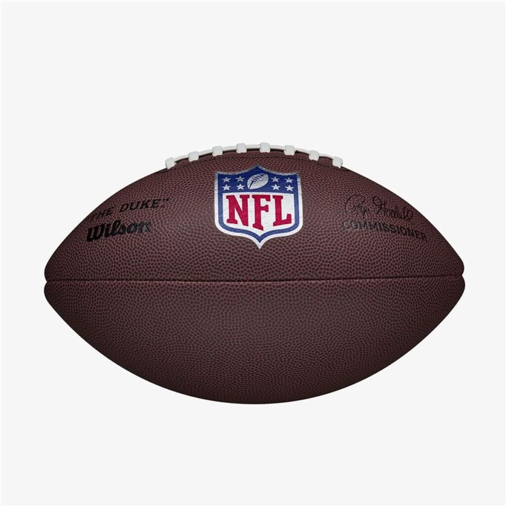 Μπάλα Ράγκμπι Wilson NFL Duke Replica FB Λευκό Καφέ