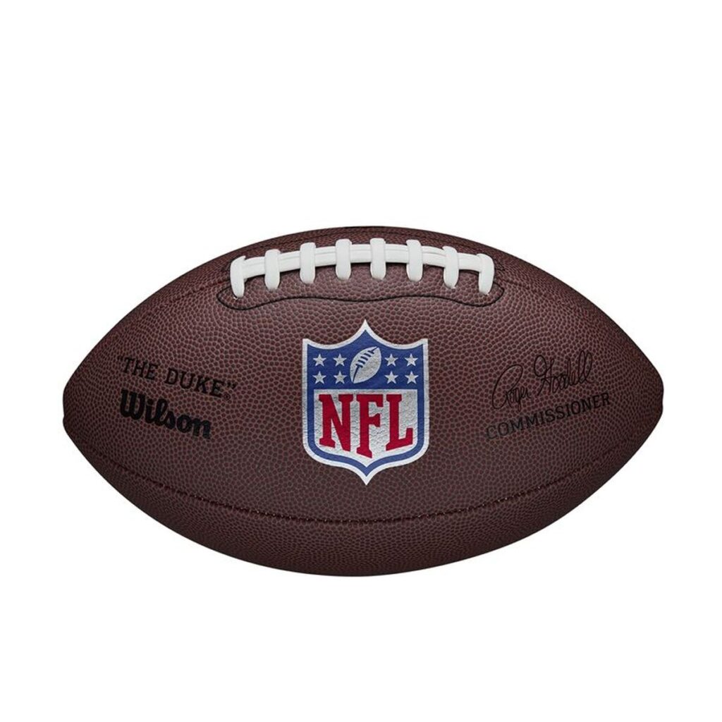 Μπάλα Ράγκμπι Wilson NFL Duke Replica FB Λευκό Καφέ