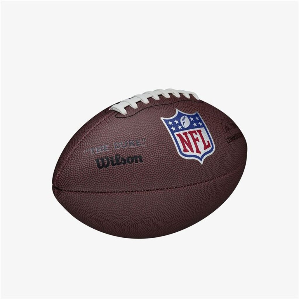 Μπάλα Ράγκμπι Wilson NFL Duke Replica FB Λευκό Καφέ