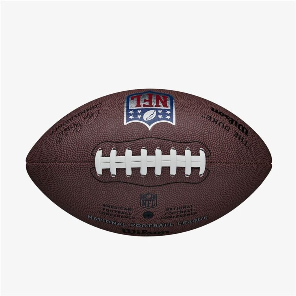 Μπάλα Ράγκμπι Wilson NFL Duke Replica FB Λευκό Καφέ