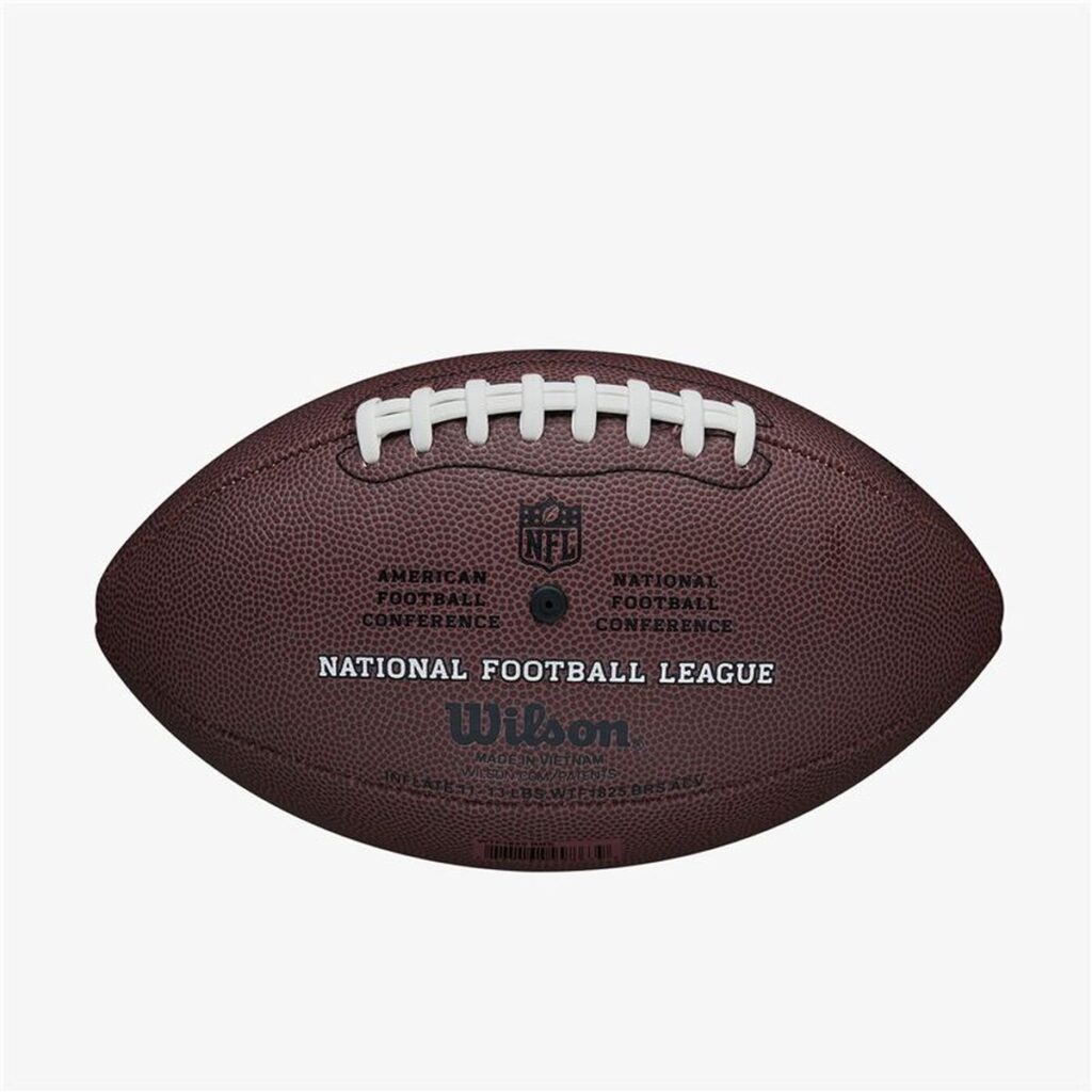 Μπάλα Ράγκμπι Wilson NFL Duke Replica FB Λευκό Καφέ