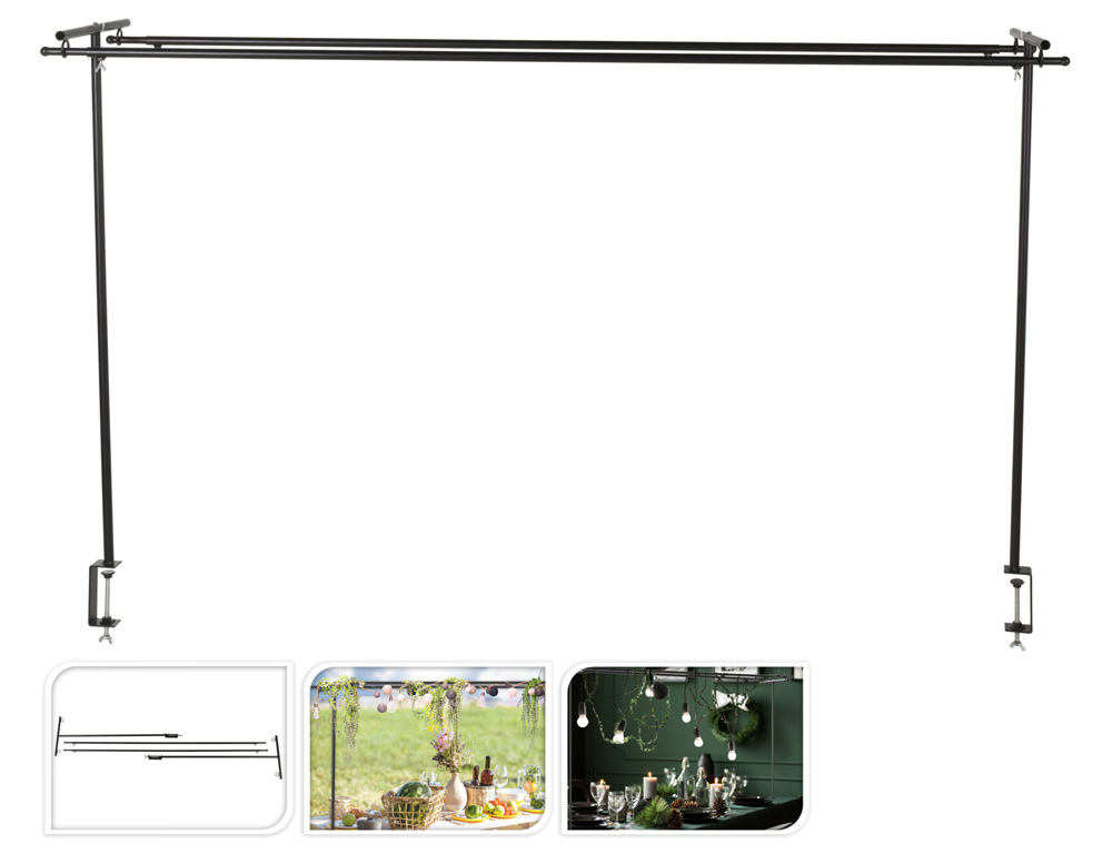 Οργάνωση Τραπεζιού Table Clamp 98X140-250Cm Black Nb1720600