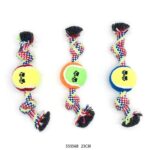 Παιχνίδι σκύλου σχοινί με μπάλα - 23cm - 12pcs - 550568