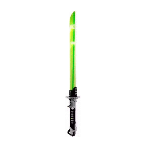 Παιδικό φωτεινό σπαθί LED - 6888-15 - 917563 - Green