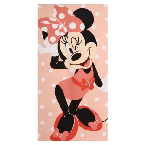 Πετσέτα θαλάσσης Minnie Mouse 70 x 140 cm Κοράλι