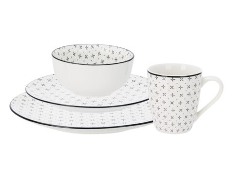 Πιάτα - Σετ Δείπνου/Καφέ Dinner Set Porcelain 16Pcs