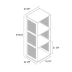 Ραφιέρες & Αποθηκευτικά Κουτιά Modular Storage Unit 3 Compartments Bali A1/M1 Hd0