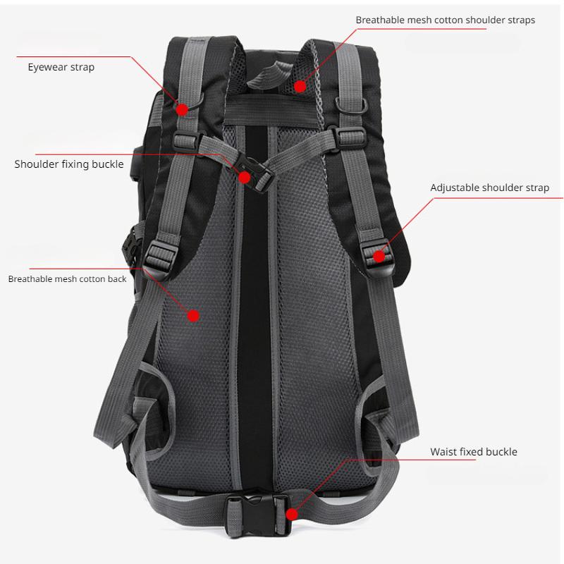Σακίδιο πλάτης ορειβατικό - G166 - 40L - 251517 - Black