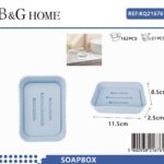 Σαπουνοθήκες μπάνιου πλαστικές σε σετ 5Χ - Light Blue - 21676