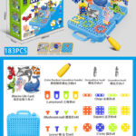 Σετ κατασκευών DIY με εργαλεία - 183pcs - 9958A - 917492