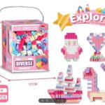 Σετ κατασκευών DIY με τουβλάκια - 560pcs - 8642-9 - 917514