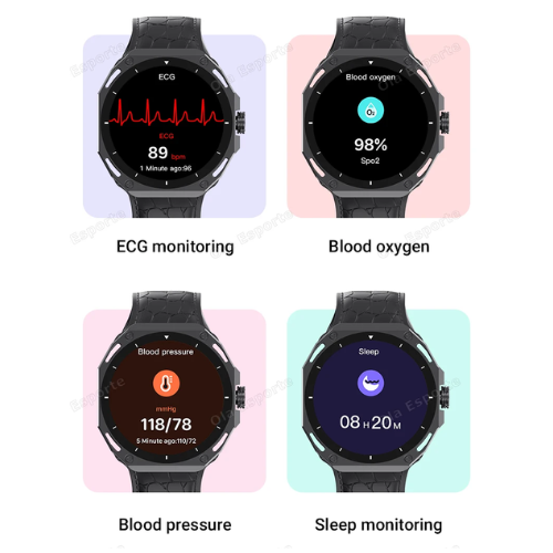 Σετ Smartwatch με 7 λουράκια - V18 Pro Max - 814116 - Black