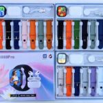Σετ Smartwatch με ασύρματα ακουστικά Bluetooth & 7 λουράκια - S3000 Pro - 814086 - Black