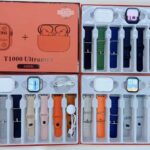 Σετ Smartwatch με ασύρματα ακουστικά Bluetooth & 7 λουράκια - T1000 UItra Max - 814123 - Black