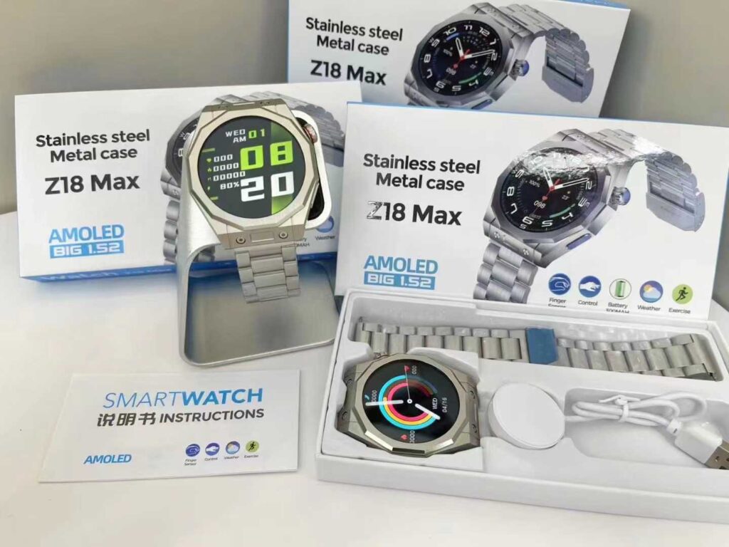 Smartwatch - Z18 Max - Stainless Steel - 065486