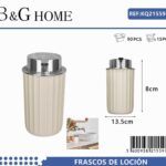 Θήκες κρεμοσάπουνου Dispenser πλαστικές - Σετ 5pcs - Beige - 21559