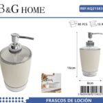 Θήκες κρεμοσάπουνου Dispenser πλαστικές - Σετ 5pcs - Beige - 21583