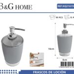 Θήκες κρεμοσάπουνου Dispenser πλαστικές - Σετ 5pcs - Grey - 21619