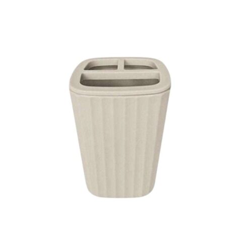 Θήκες οδοντόβουρτσας πλαστικές σε σετ 5Χ - Beige - 21566