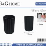 Θήκες οδοντόβουρτσας πλαστικές σε σετ 5Χ - Black - 21777