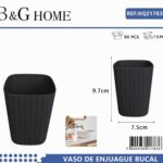 Θήκες οδοντόβουρτσας πλαστικές σε σετ 5Χ - Black - 21783