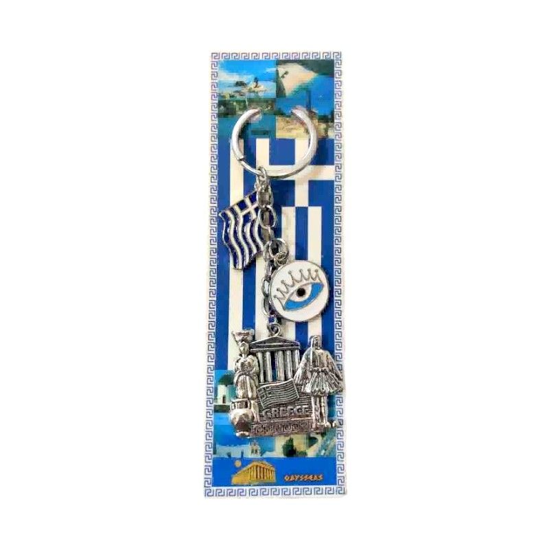 Τουριστικό μπρελόκ Souvenir - Σετ 12pcs - Greece - 127217