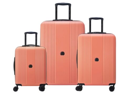 Τσάντες & Βαλίτσες Ταξιδιού Delsey Set 3 Trolley Ophelie Coral Pink