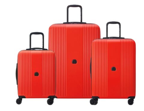 Τσάντες & Βαλίτσες Ταξιδιού Delsey Set 3 Trolley Ophelie Red