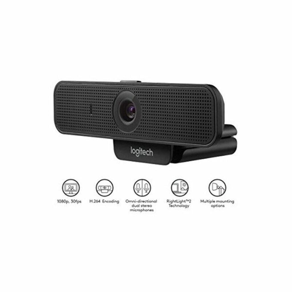Webcam Logitech 960-001076 HD 1080p Auto-Focus Μαύρο Full HD 30 fps