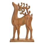 Διακόσμηση & Deco Σε Εορταστικό Πνεύμα Deer Mangowood Brown 58X94X13Cm