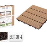 Διακόσμηση & Οργάνωση Μπαλκονιού Decking Tile Set Of 4Pcs 30Cm