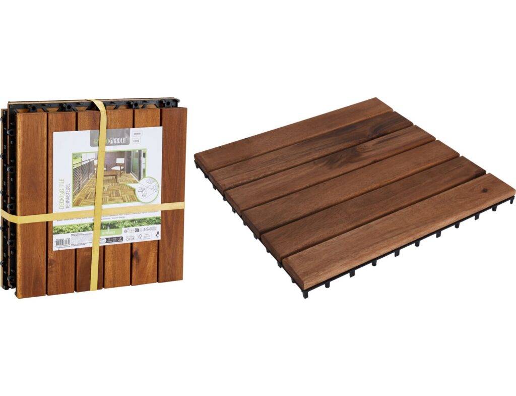 Διακόσμηση & Οργάνωση Μπαλκονιού Decking Tiles 30X30Cm Set 4Pcs