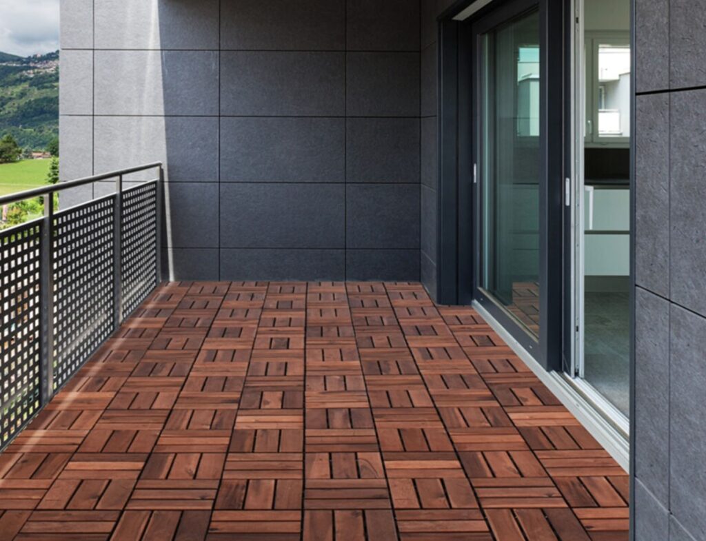Διακόσμηση & Οργάνωση Μπαλκονιού Decking Tiles 30X30Cm Set 4Pcs