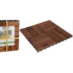 Διακόσμηση & Οργάνωση Μπαλκονιού Decking Tiles 30X30Cm Set 4Pcs