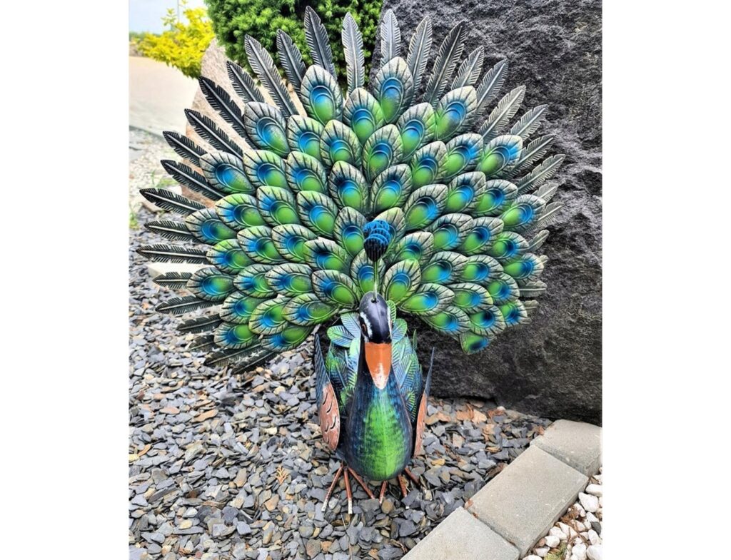 Διακόσμηση & Οργάνωση Μπαλκονιού Peacock Metal 30X65X63Cm