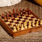 Διακόσμητικά Στοιχεία Atmosphera Laney Wood Chess Set 30,5X30,5
