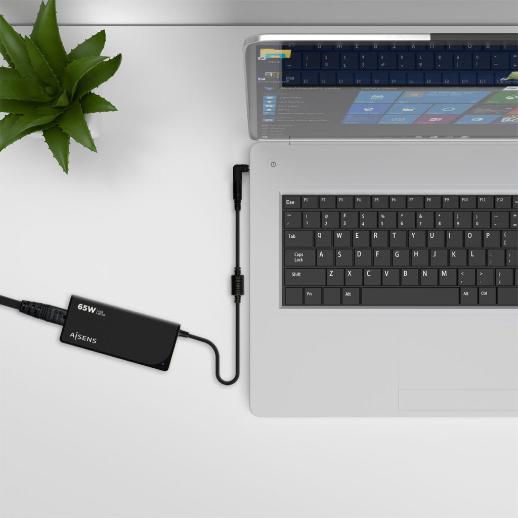 Φορτιστής για Laptop Aisens ASLC-65WAUTO-BK 65 W