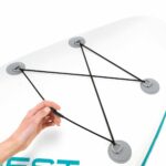 Φουσκωτή Κυματοσανίδα Paddle Surf με Αξεσουάρ Intex Aqua Quest Μπλε Λευκό