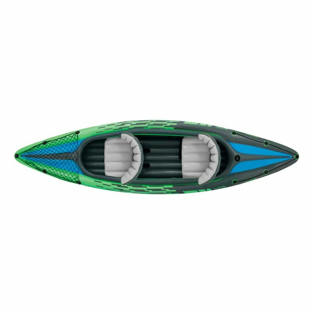 Φουσκωτό Κανό Intex Water Lounge 351 x 76 x 38 cm Πράσινο 2 Άνθρωποι