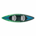 Φουσκωτό Κανό Intex Water Lounge 351 x 76 x 38 cm Πράσινο 2 Άνθρωποι