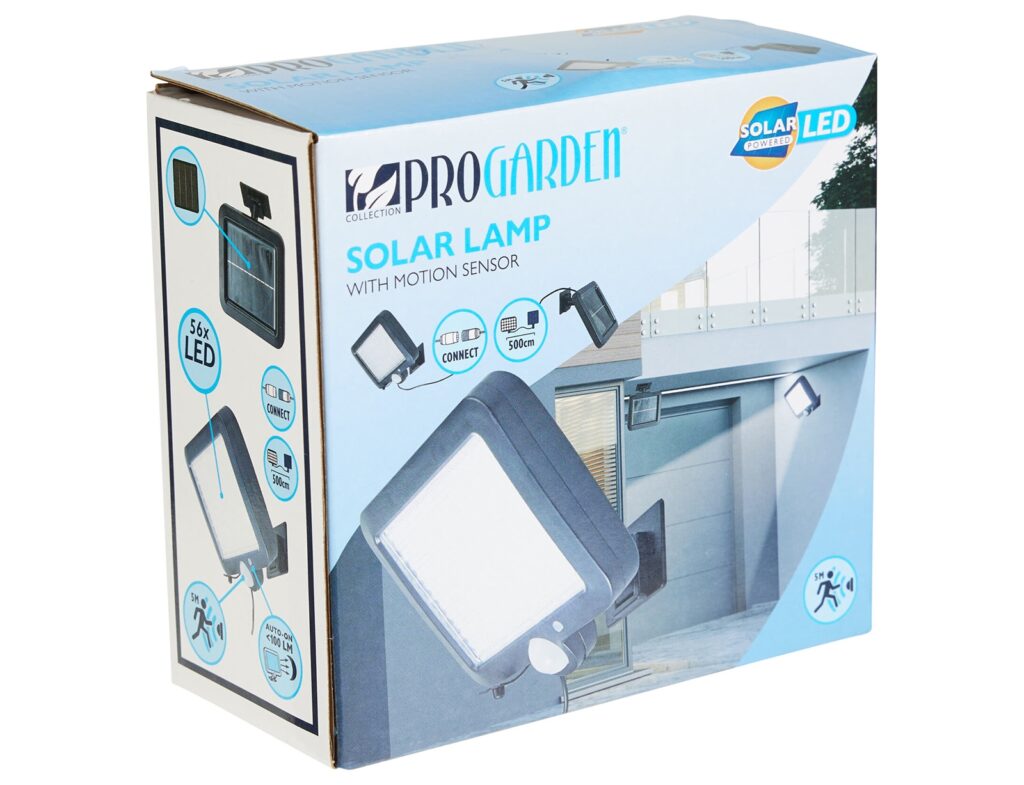Ηλιακό Φωτιστικο Led - 15X11Cm - Μαύρο