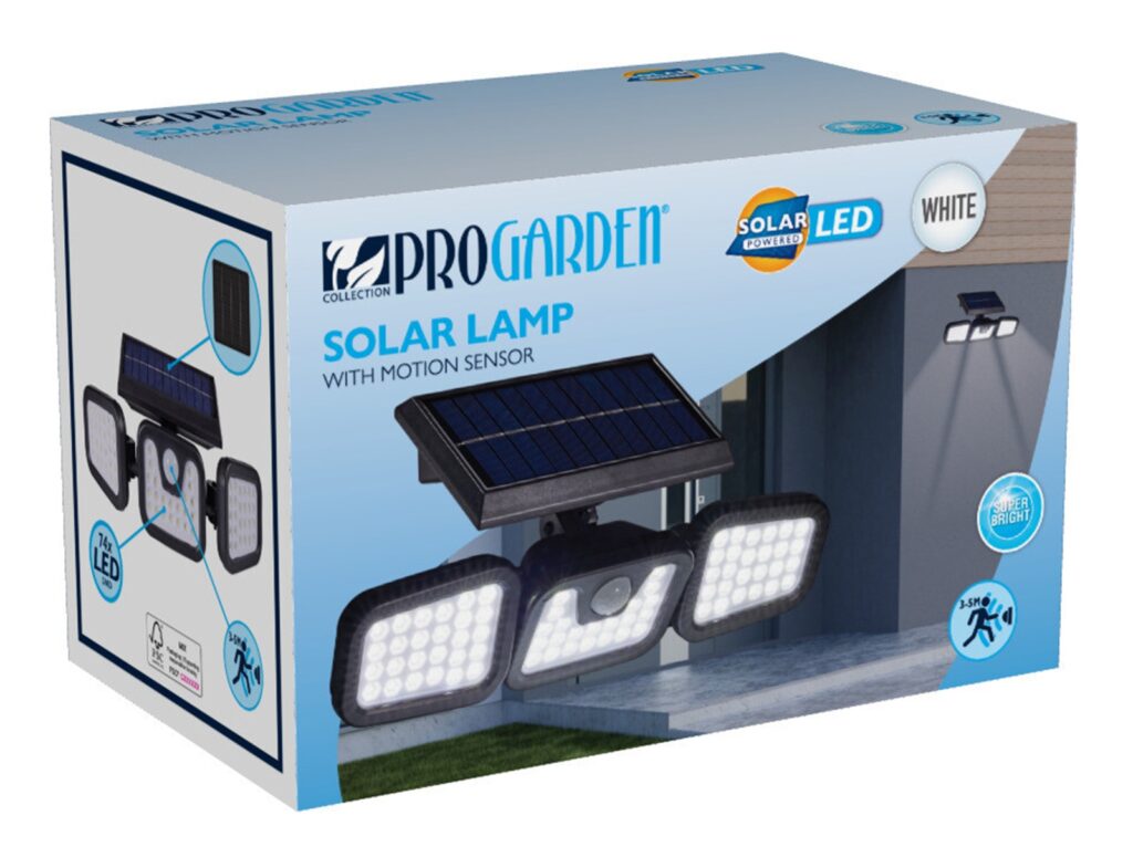 Ηλιακό Φωτιστικο Led - 28.5X7Cm - Μαύρο