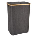 Καλάθια Για Άπλυτα Laundry Basket With Bamboo Rim