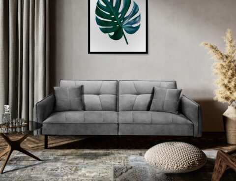 Καναπέδες & Σαλόνια Convertible Sofa Grey