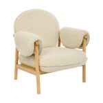 Καρέκλες & Πολυθρόνες Atmosphera Ikaris Clay Boucl Armchair